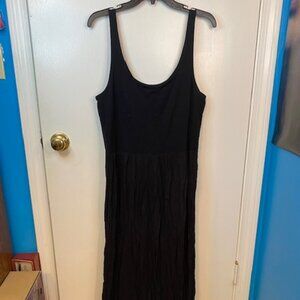 Lou & Grey Long Black Sleeveless dress